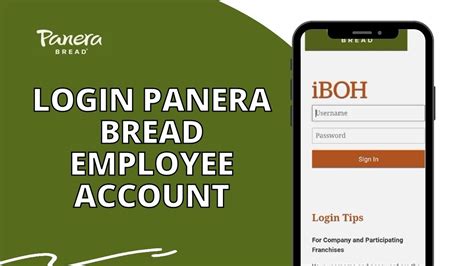 panera bread iboh sign in.